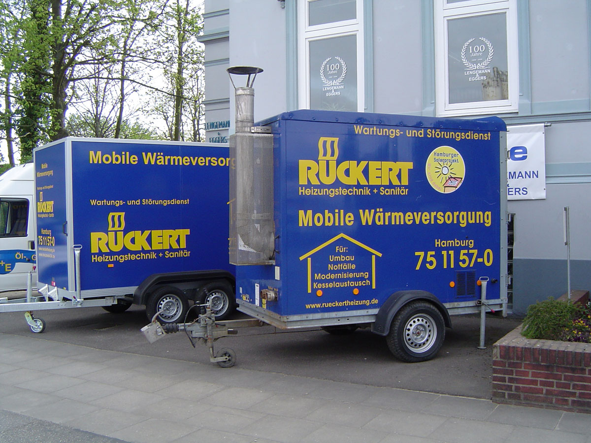 Anhänger für mobile Wärmeversorgung